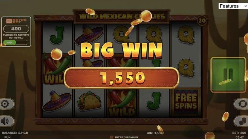 Wild Mexican Chillies - gran ganancia en Free Spins